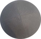 Linen Kippah: Grey