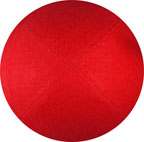 Felt Kippah: Crimson