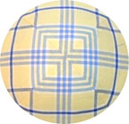 Plaid Kippah: Pale Banana & Blues