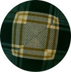 Plaid Kippah: Forest Green