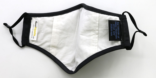 Face mask inside pocket