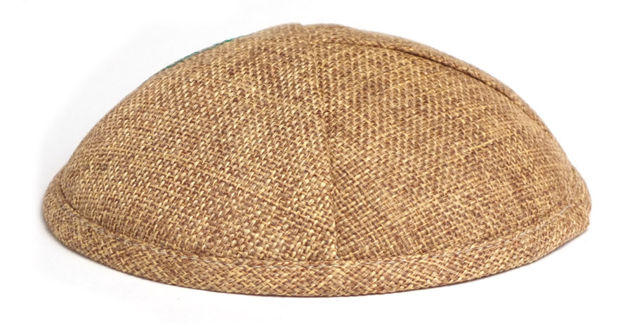 Burlap Kippah Material