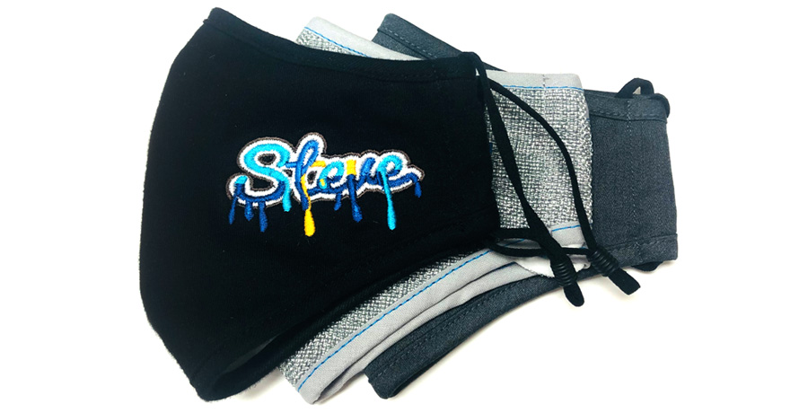 Custom Facemask with a custom Logo and Design